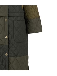 Manteau matelassé trans court capuche vert Liliane LQU1835 GN71 FERN