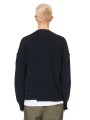 Pull col rond noir yack couture buste Isabel Benenato homme UK01 01boutique Strasbourg vêtement fashion mode pullover