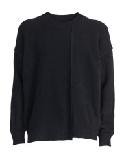 Pull col rond noir yack couture buste Isabel Benenato homme UK01 01boutique Strasbourg vêtement fashion mode pullover