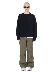 Pull col rond noir yack couture buste Isabel Benenato homme UK01 01boutique Strasbourg vêtement fashion mode pullover