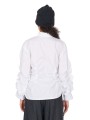 CHEMISE BLANCHE PLISSEE COTON DW72 F25 02 ISABEL BENENATO FEMME boutique Strasbourg vêtement fashion mode 
