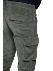 Pantalon cargo velours côtelé double vert Cargo Chile Masons homme 2PN29073 VBE033 464 boutique Strasbourg vêtement mode 