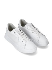 Baskets Temple full blanche cuir BTLU V001 Philippe Model homme boutique Strasbourg sneaker online concept store 