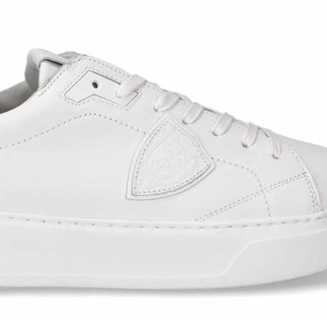 Baskets Temple full blanche cuir BTLU V001 Philippe Model homme boutique Strasbourg sneaker online concept store 