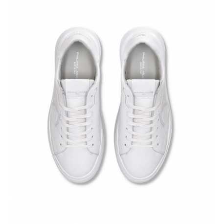 Baskets Temple full blanche cuir BTLU V001 Philippe Model homme boutique Strasbourg sneaker online concept store 
