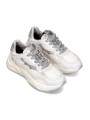 Baskets Odeon cuir mesh blanc spoiler argent BZLD VR04 Philippe Model femme boutique Strasbourg sneaker online store 