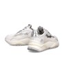 Baskets Odeon cuir mesh blanc spoiler argent BZLD VR04 Philippe Model femme boutique Strasbourg sneaker online store 