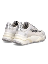Baskets Odeon cuir mesh blanc spoiler argent BZLD VR04 Philippe Model femme boutique Strasbourg sneaker online store 