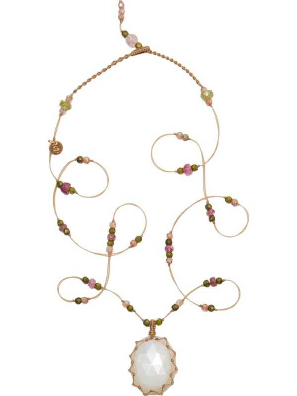Collier Tibétain Stib Pierre de Lune 53-TIB2-MOON STONE Sharing Boutique online Strasbourg Jewellery Concept store
