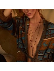 Collier Holy short Prec mix perles natrelles w/zircon 68-HOLS-PREC-D Sharing Boutique online Strasbourg Jewellery Concept store