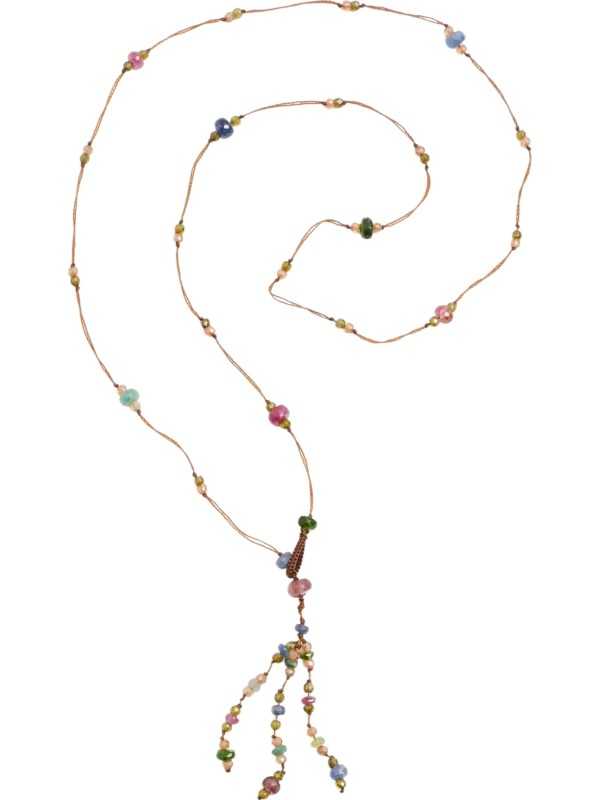 Collier Holy short Prec mix perles natrelles w/zircon 68-HOLS-PREC-D Sharing Boutique online Strasbourg Jewellery Concept store