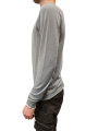 Pull bleu wash col montant Mérinos Rick Owens Homme RU02E 1625 M 06 boutique Strasbourg vêtement fashion mode