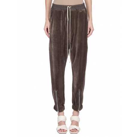 Pantalon Dark dust pan de velours zip bas Tecuatl Track Pant RP02E 4320 V 78 Rick Owens Femme mode concept store 