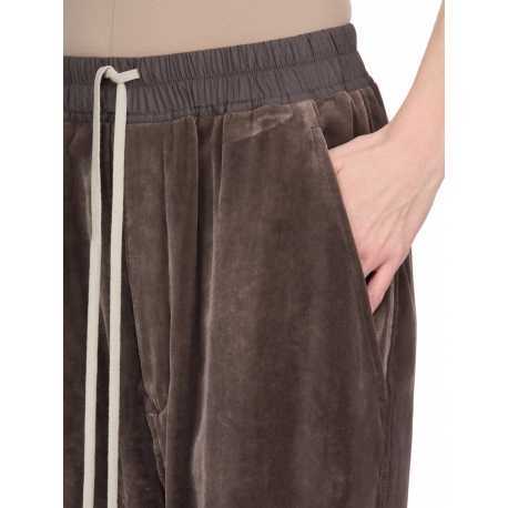 Pantalon Dark dust pan de velours zip bas Tecuatl Track Pant RP02E 4320 V 78 Rick Owens Femme mode concept store 