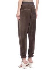 Pantalon Dark dust pan de velours zip bas Tecuatl Track Pant RP02E 4320 V 78 Rick Owens Femme mode concept store 