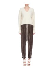 Pantalon Dark dust pan de velours zip bas Tecuatl Track Pant RP02E 4320 V 78 Rick Owens Femme mode concept store 