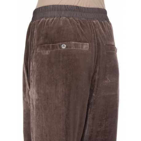 Pantalon Dark dust pan de velours zip bas Tecuatl Track Pant RP02E 4320 V 78 Rick Owens Femme mode concept store 