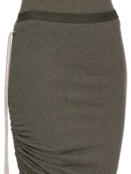 Jupe fente plissée côté verte laine coton Edfu RP02E 4359 JR 25 Rick Owens Femme concept store fashion boutique Strasbourg