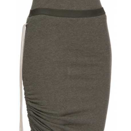 Jupe fente plissée côté verte laine coton Edfu RP02E 4359 JR 25 Rick Owens Femme concept store fashion boutique Strasbourg