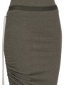 Jupe fente plissée côté verte laine coton Edfu RP02E 4359 JR 25 Rick Owens Femme concept store fashion boutique Strasbourg