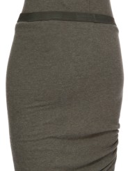 Jupe fente plissée côté verte laine coton Edfu RP02E 4359 JR 25 Rick Owens Femme concept store fashion boutique Strasbourg