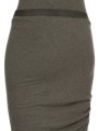 Jupe fente plissée côté verte laine coton Edfu RP02E 4359 JR 25 Rick Owens Femme concept store fashion boutique Strasbourg
