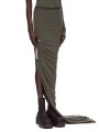 Jupe fente plissée côté verte laine coton Edfu RP02E 4359 JR 25 Rick Owens Femme concept store fashion boutique Strasbourg