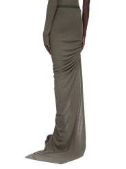 Jupe fente plissée côté verte laine coton Edfu RP02E 4359 JR 25 Rick Owens Femme concept store fashion boutique Strasbourg