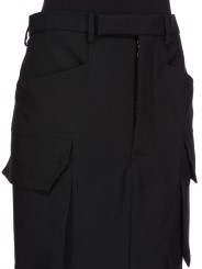 Jupe cargo longue noir Firbanks Skirt RP02E 4379 WGP 09 Rick Owens Femme Strasbourg fashion mode créateur boutique