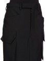 Jupe cargo longue noir Firbanks Skirt RP02E 4379 WGP 09 Rick Owens Femme Strasbourg fashion mode créateur boutique