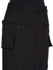 Jupe cargo longue noir Firbanks Skirt RP02E 4379 WGP 09 Rick Owens Femme Strasbourg fashion mode créateur boutique