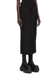Jupe cargo longue noir Firbanks Skirt RP02E 4379 WGP 09 Rick Owens Femme Strasbourg fashion mode créateur boutique