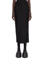 Jupe cargo longue noir Firbanks Skirt RP02E 4379 WGP 09 Rick Owens Femme Strasbourg fashion mode créateur boutique