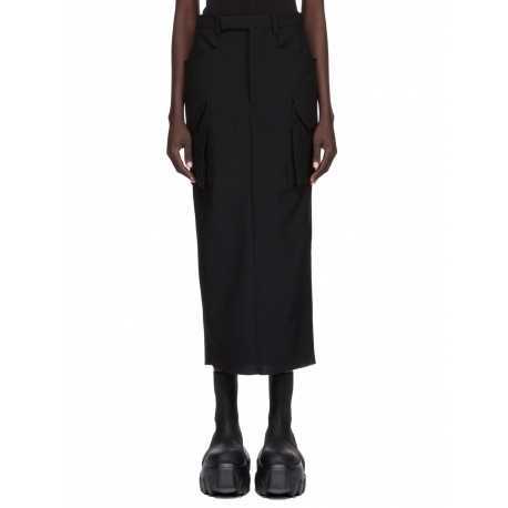 Jupe cargo longue noir Firbanks Skirt RP02E 4379 WGP 09 Rick Owens Femme Strasbourg fashion mode créateur boutique