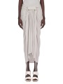 Jupe longue drapée avant gris Pearl Knee Draped Skirt RP02E 4384 JR 08 Rick Owens Femme mode women fashion créateur 