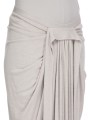 Jupe longue drapée avant gris Pearl Knee Draped Skirt RP02E 4384 JR 08 Rick Owens Femme mode women fashion créateur 