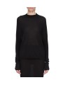Pull Crater Knit noir mérinos manches longues RP02E 4629 M 09Rick Owens Femme Strasbourg fashion mode concept store