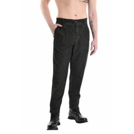 Pantalon costume droit velours Mude taupe La Haine Inside Us Homme M1118 Strasbourg Boutique Online Mode Créateur