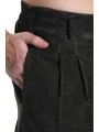 Pantalon costume droit velours Mude taupe La Haine Inside Us Homme M1118 Strasbourg Boutique Online Mode Créateur