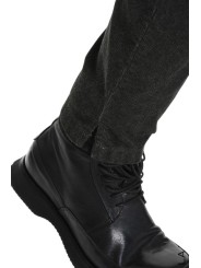 Pantalon costume droit velours Mude taupe La Haine Inside Us Homme M1118 Strasbourg Boutique Online Mode Créateur