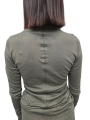 T-shirt manches longues coton vert Bosco Rib Lst Rick Owens Femme RP02E 4202 MR 25 fashion mode créateur Strasbourg