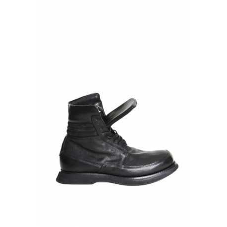 Boots cuir noir La Haine Inside Us Homme 9OM1197 Strasbourg Boutique Online Mode Créateur 