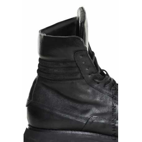Boots cuir noir La Haine Inside Us Homme 9OM1197 Strasbourg Boutique Online Mode Créateur 
