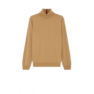 Pull col roulé camel bayadère col arrière cachemire Paul Smith homme M1R 280Y N02497 18 boutique Strasbourg vêtement 