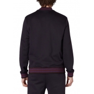 Veste jogging noir bords côtes rayé mauve Paul Smith homme M2R 639Z T21 587 79 boutique Strasbourg vêtement fashion mode