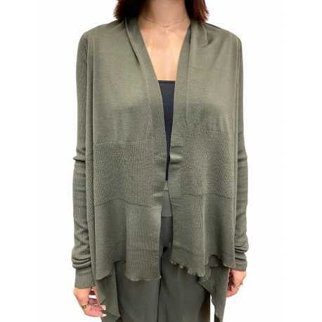 Gilet Wrap Médium vert Bosco Rick Owens Femme RP02E 4642 M 25 Strasbourg Boutique Online Mode Créateur