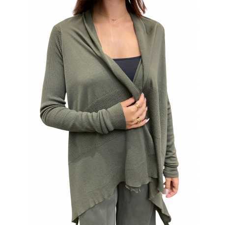 Gilet Wrap Médium vert Bosco Rick Owens Femme RP02E 4642 M 25 Strasbourg Boutique Online Mode Créateur
