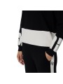 Maille sweat noir bande blanc Elisabetta Franchi Femme MK01S EF3 Strasbourg Boutique Online Mode Créateur 