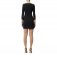 Robe tech biker zips lisere cuir taille noir Elisabetta Franchi Femme AB823 110 Strasbourg Boutique Online Mode Créateur
