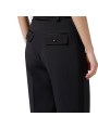 Pantalon large bande satin Noir Elisabetta Franchi Femme PA126 110 Strasbourg Boutique Online Mode Créateur 